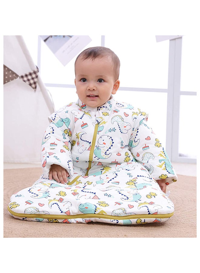 Comfortable Pure Cotton Baby Swaddle Wrapping With Zipper Blocking And Detachable Sleeve - Image 2